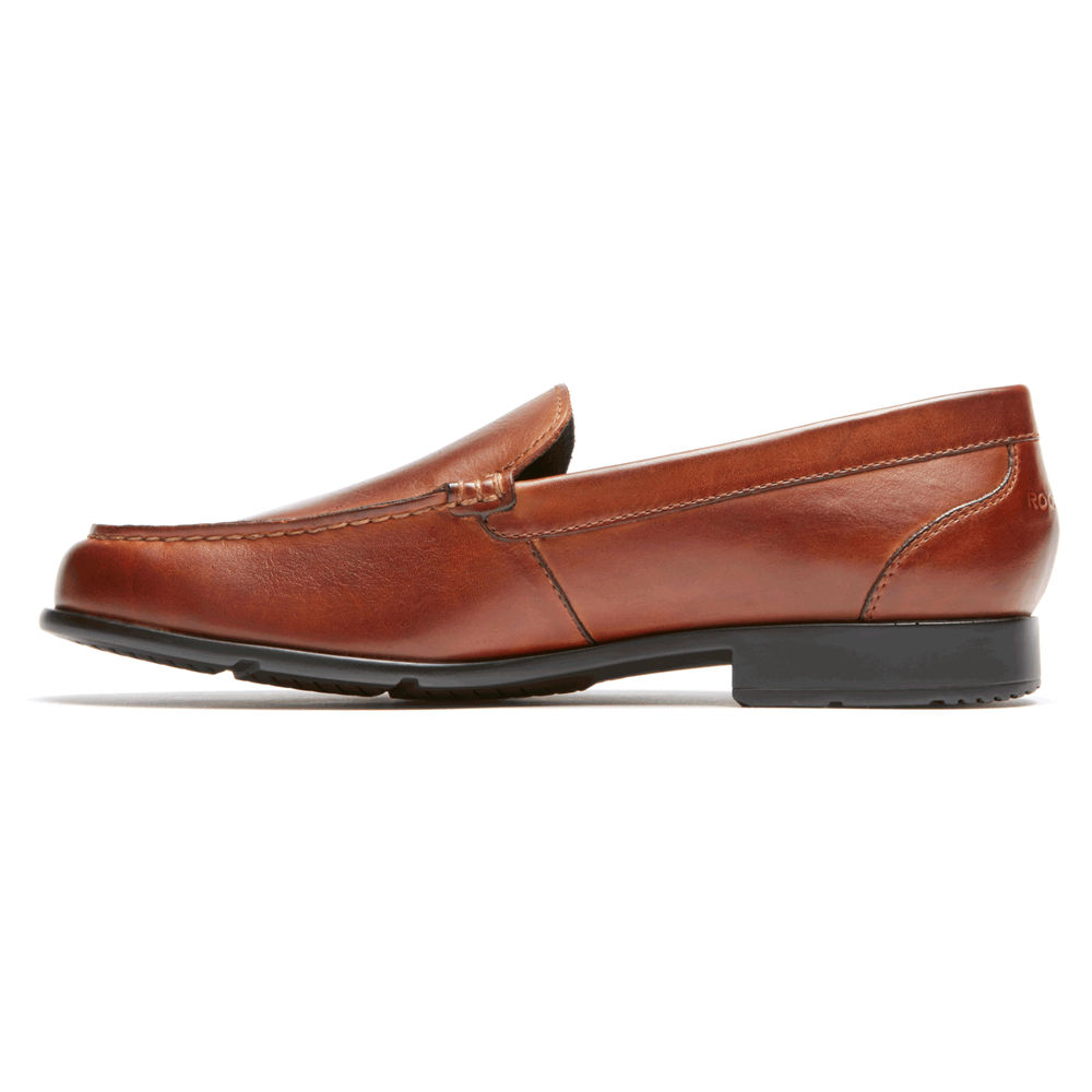 Rockport Mens Loafers Brown - Classic Venetian - UK 618-GAMWXN